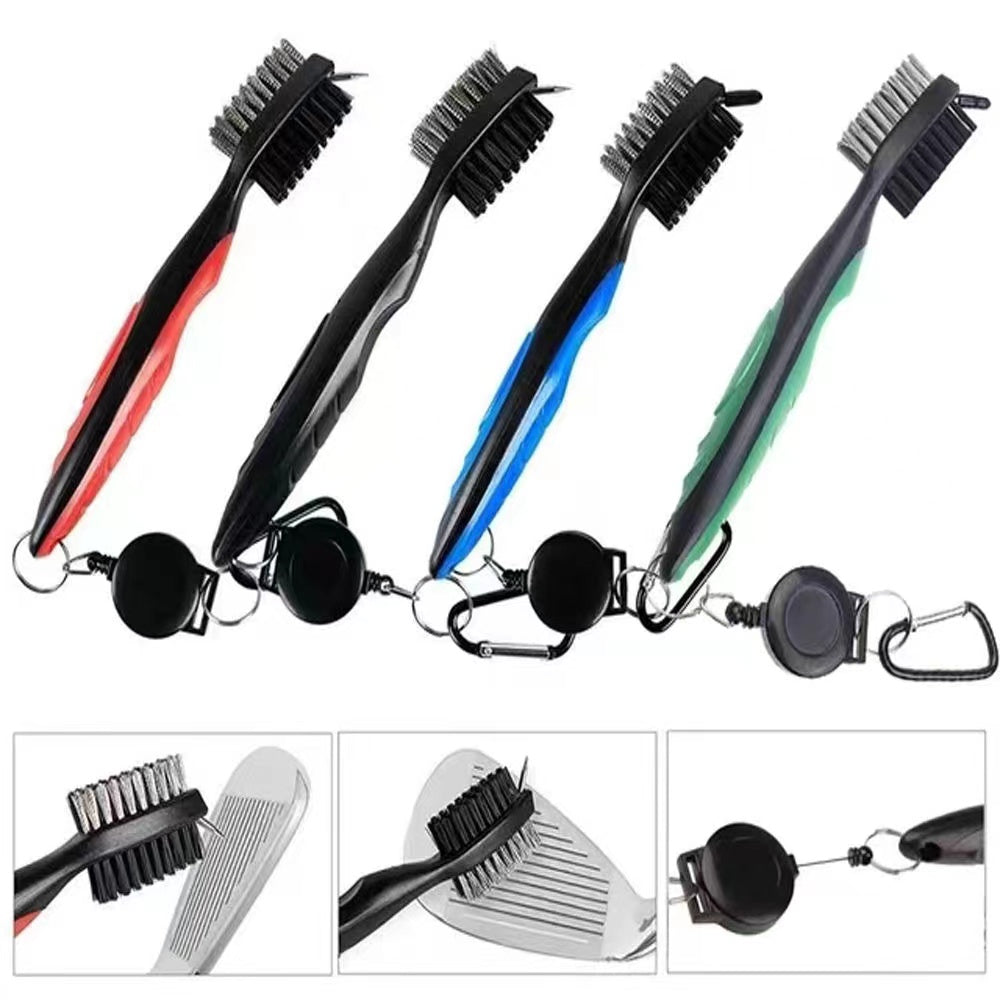 Golf brush multifunctional cleaning brush golf club face brush double-sided cleaning brush golf accessories factory wholesale