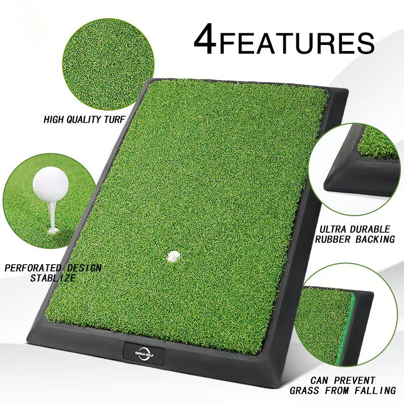 Golf Swing Practice Mat with Trajectory Tracking and Impact Recording - Original Manufacturer