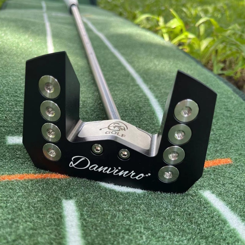 Bull Horn Putter - Facial Balance Golf Putter with Anti Slip Grip, Suitable for Any Player, Provides Maximum Stability and Accuracy on Fast Green, Fault Tolerant Design and Aim Assist, Perfect for Long Push and Curved Push