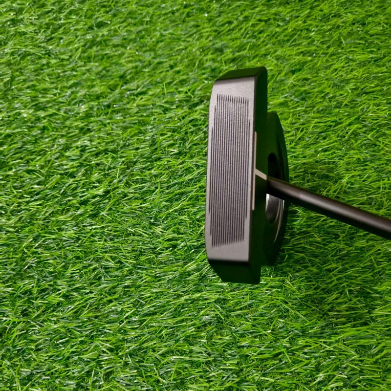 Men's Golf Putter with Auto-Balance and Face Return - Big Black Bull Horn Design