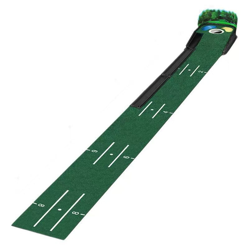 Golf sand hole push rod training device, practice tool, automatic indoor return ball, anti-skid green