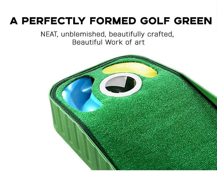 Best-Seller! Mini Putting Mat | Factory Stock • Portable Indoor/Outdoor Use • Compact Golf Putting Green Trainer • Direct from Manufacturer