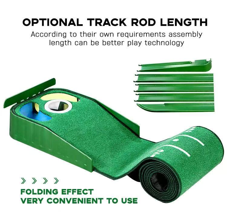 Best-Seller! Mini Putting Mat | Factory Stock • Portable Indoor/Outdoor Use • Compact Golf Putting Green Trainer • Direct from Manufacturer