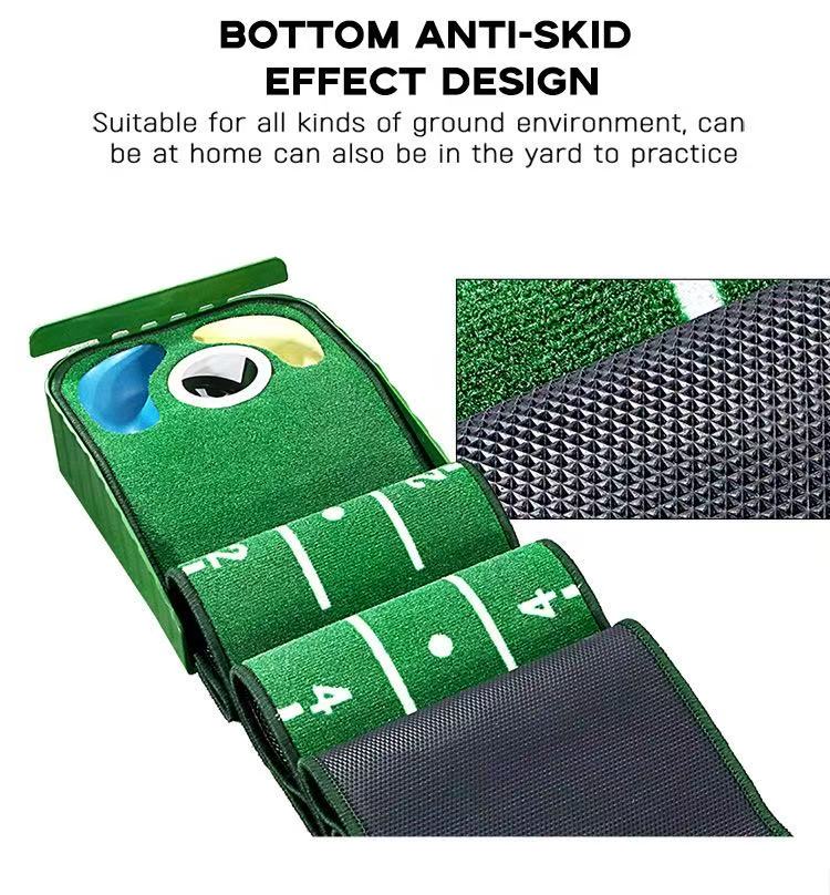 Best-Seller! Mini Putting Mat | Factory Stock • Portable Indoor/Outdoor Use • Compact Golf Putting Green Trainer • Direct from Manufacturer