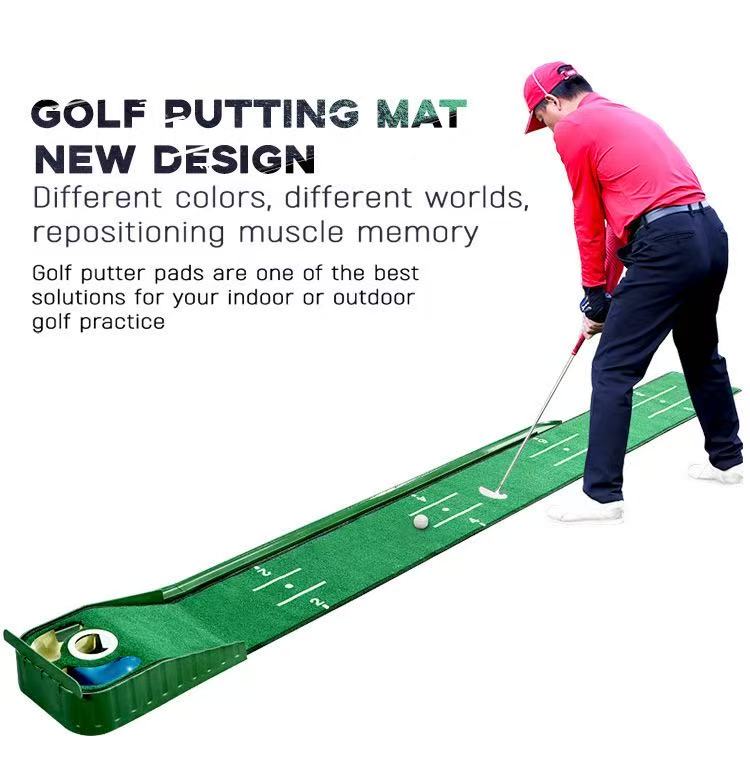 Best-Seller! Mini Putting Mat | Factory Stock • Portable Indoor/Outdoor Use • Compact Golf Putting Green Trainer • Direct from Manufacturer