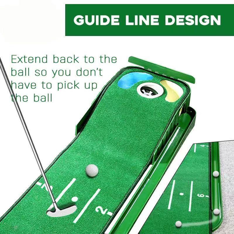 Best-Seller! Mini Putting Mat | Factory Stock • Portable Indoor/Outdoor Use • Compact Golf Putting Green Trainer • Direct from Manufacturer