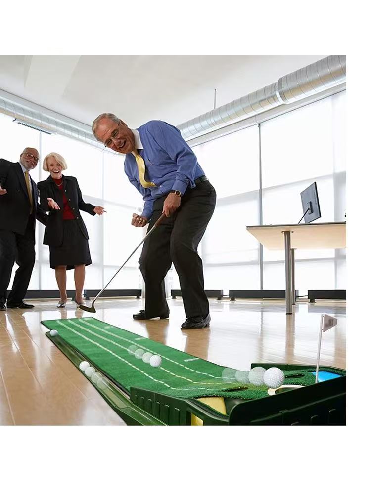 Best-Seller! Mini Putting Mat | Factory Stock • Portable Indoor/Outdoor Use • Compact Golf Putting Green Trainer • Direct from Manufacturer