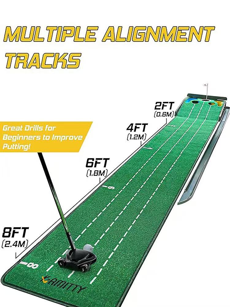 Best-Seller! Mini Putting Mat | Factory Stock • Portable Indoor/Outdoor Use • Compact Golf Putting Green Trainer • Direct from Manufacturer