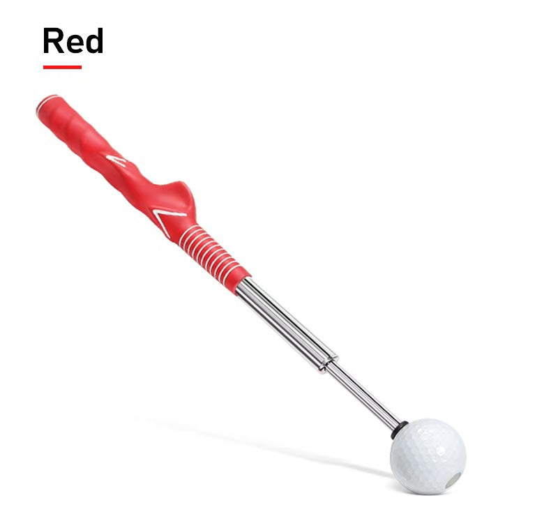 Audio Feedback Golf Swing Stick - Adjustable Length Trainer that produces a sound on each swing to promote proper tempo and form.