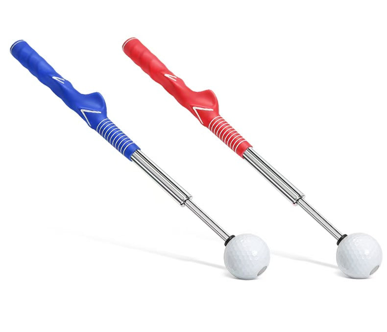 Audio Feedback Golf Swing Stick - Adjustable Length Trainer that produces a sound on each swing to promote proper tempo and form.