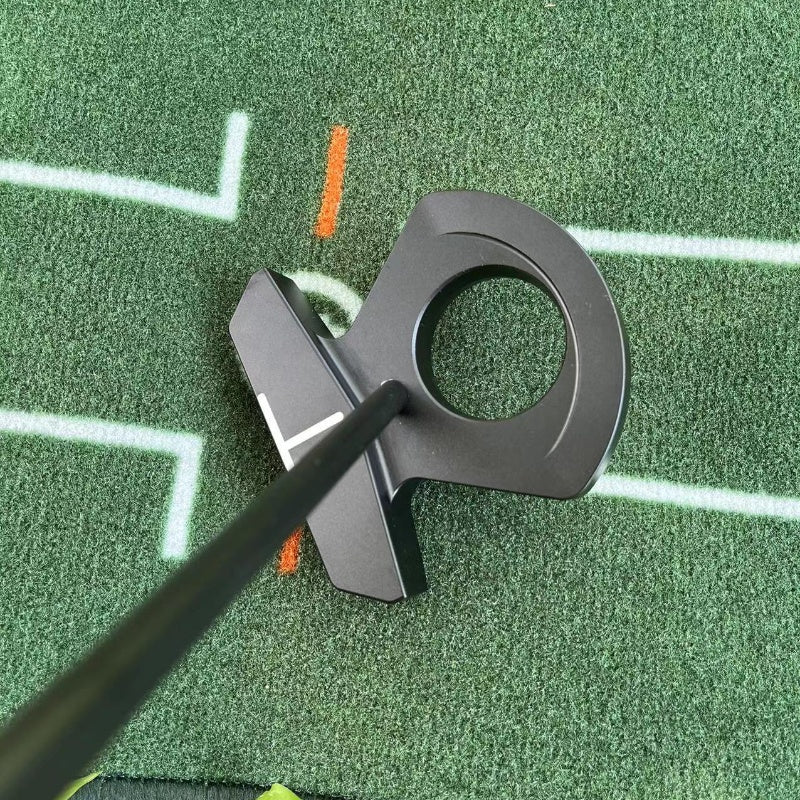Men's Golf Putter with Auto-Balance and Face Return - Big Black Bull Horn Design