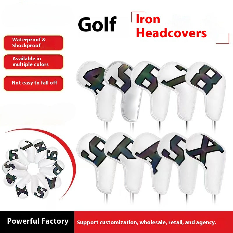 Golf club head cover, golf supplies, iron rod cover, protective cover, factory customizable