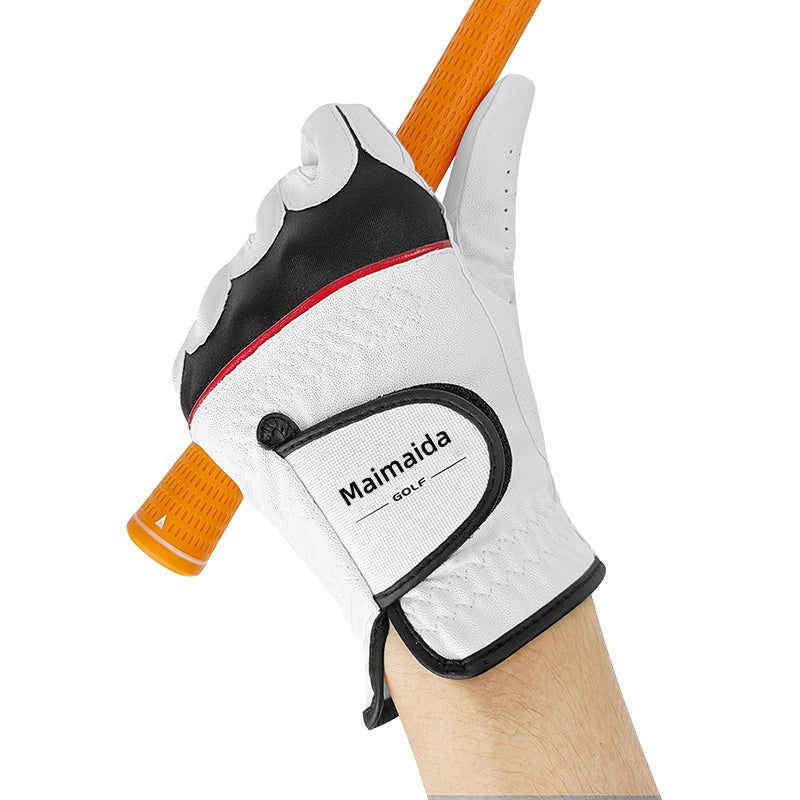 Golf gloves, golf training gloves, anti slip, wear-resistant, comfortable, breathable PU sports gloves can be customized