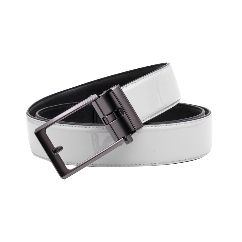 Golf automatic buckle belt, pure cowhide men's pants belt, golf belt,