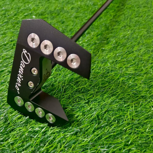 Bull Horn Putter - Facial Balance Golf Putter with Anti Slip Grip, Suitable for Any Player, Provides Maximum Stability and Accuracy on Fast Green, Fault Tolerant Design and Aim Assist, Perfect for Long Push and Curved Push