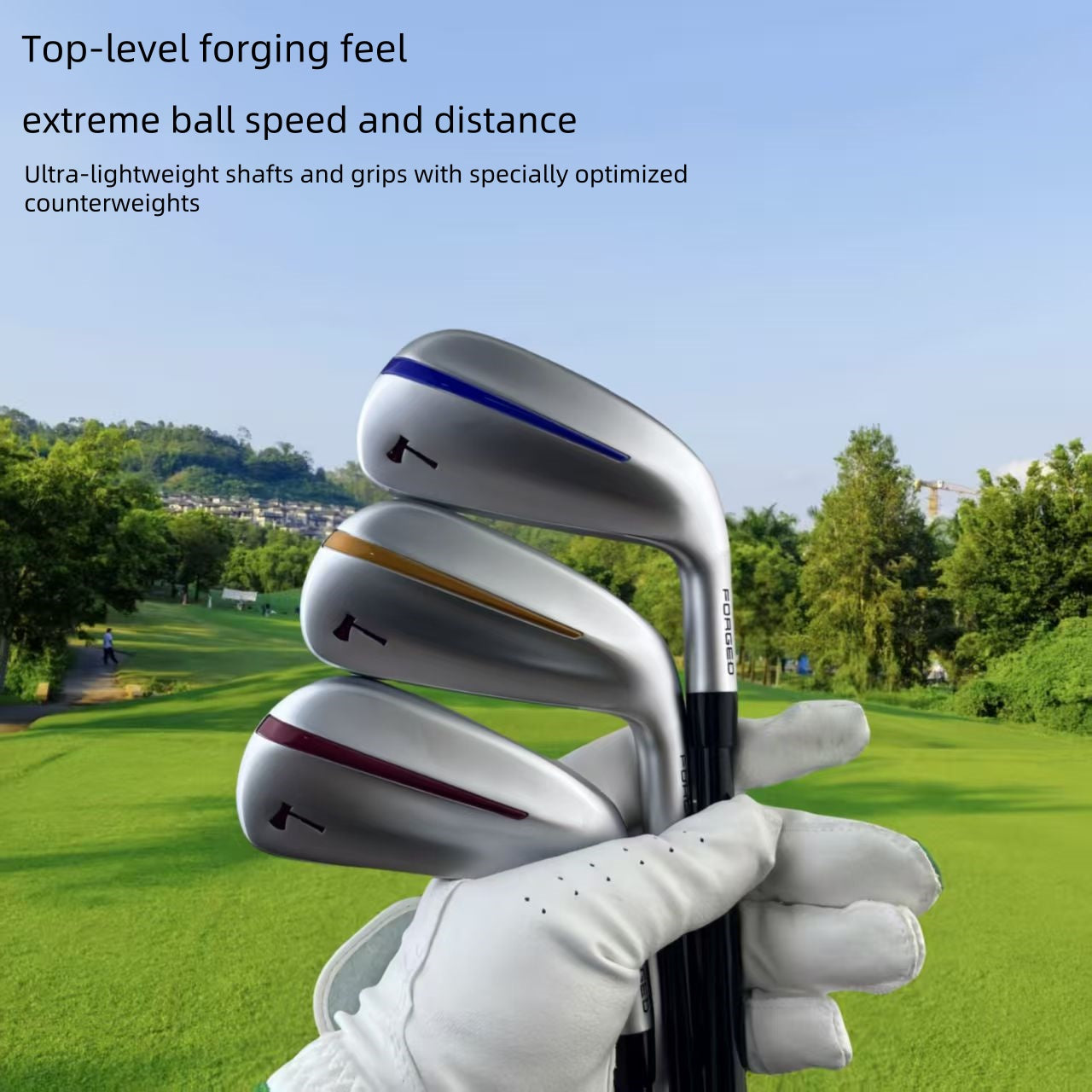 Drive Iron Golf Tee Iron 17/20/22 Head Iron Low Ballistics High Fault Tolerance Long Range Professional Player Forged Right Curve Pure Carbon Fiber Shaft Utility Iron