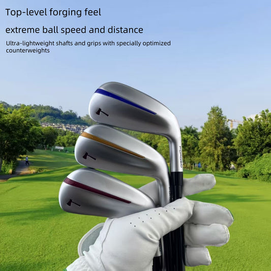 Drive Iron Golf Tee Iron 17/20/22 Head Iron Low Ballistics High Fault Tolerance Long Range Professional Player Forged Right Curve Pure Carbon Fiber Shaft Utility Iron