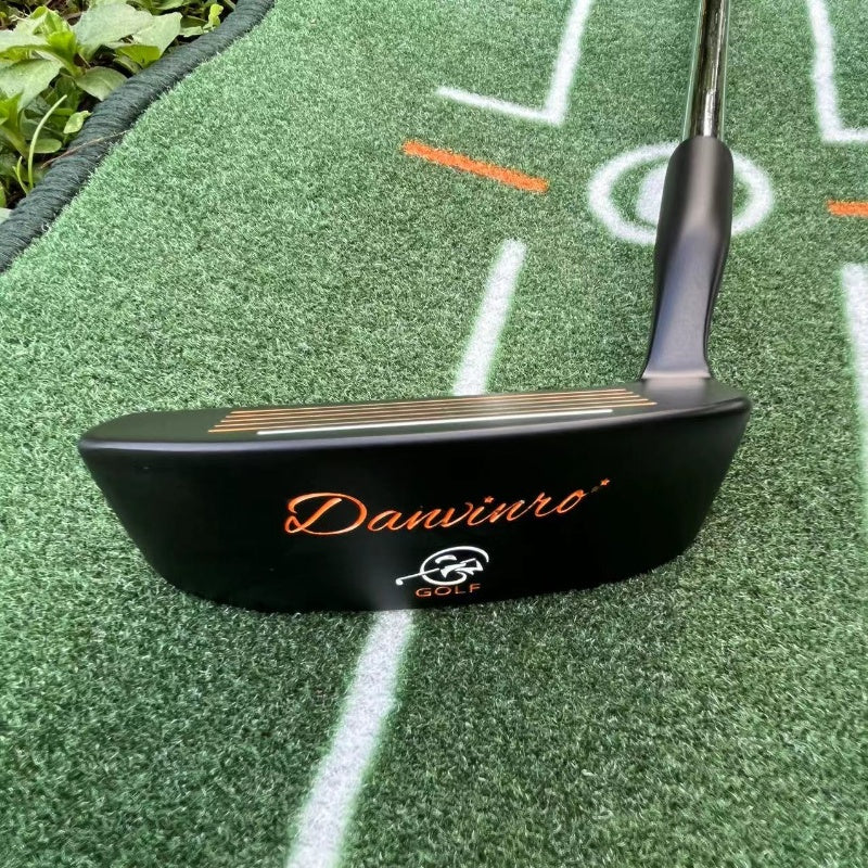 The small semi-circular golf push rod PUTTER features a portable, slip resistant, and lightweight design, allowing for high-precision bi-directional tapping into the hole