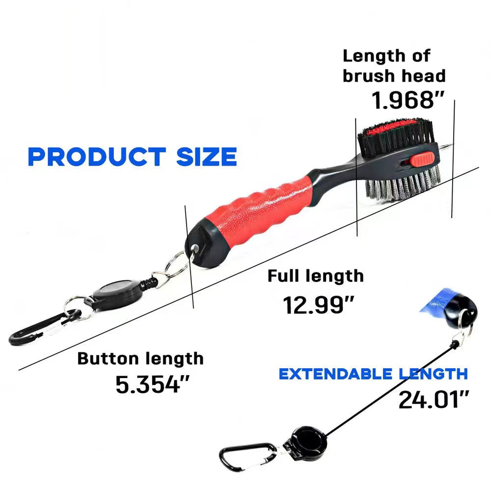 Golf brush multifunctional cleaning brush golf club face brush double-sided cleaning brush golf accessories factory wholesale