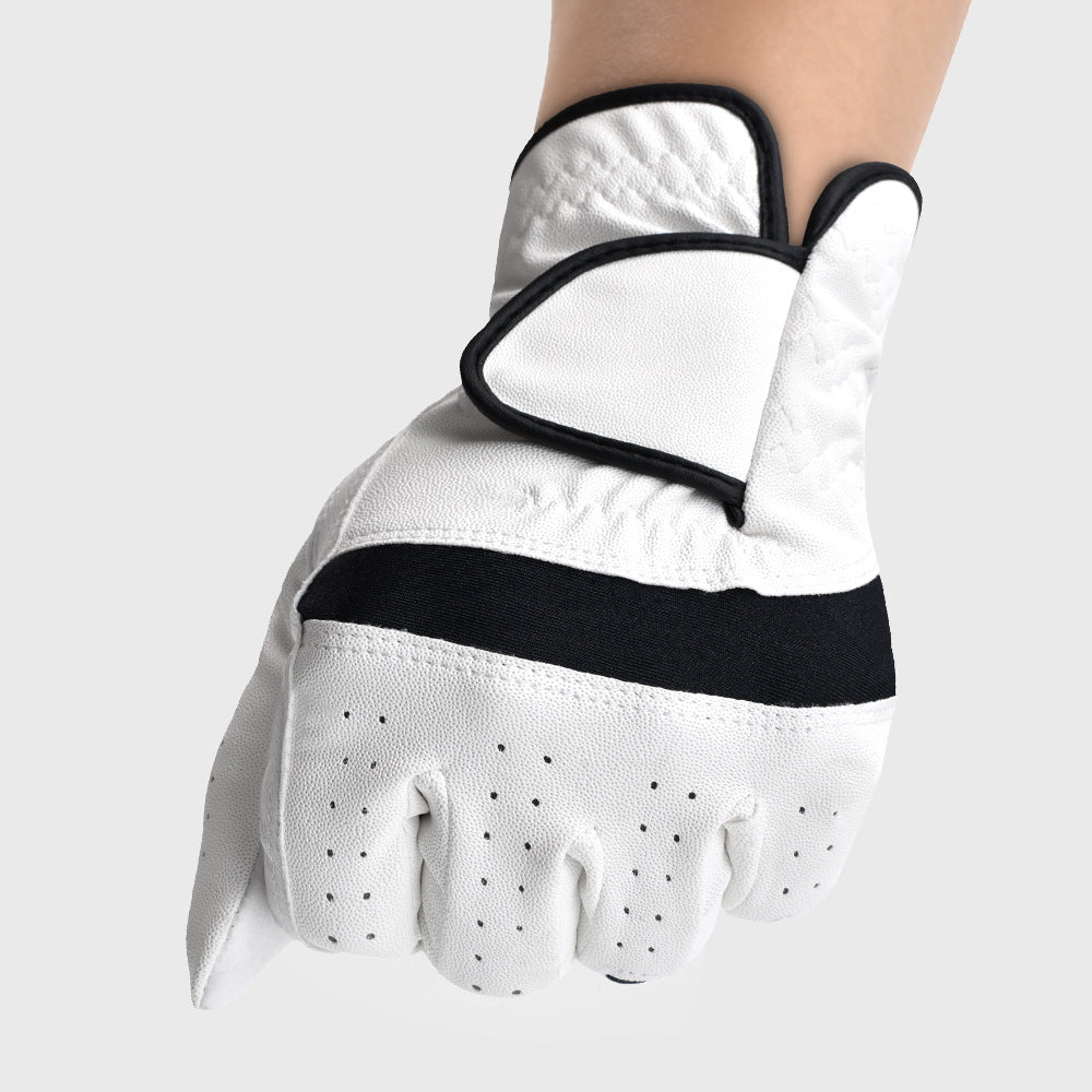 Golf gloves, golf training gloves, anti slip, wear-resistant, comfortable, breathable PU sports gloves can be customized