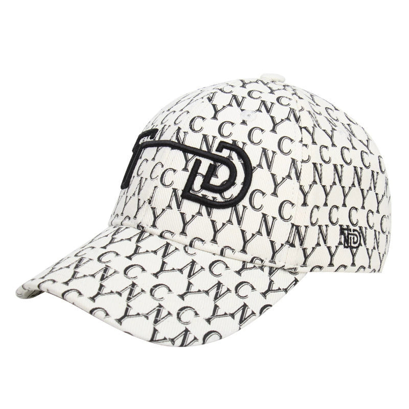 Golf baseball cap customized breathable sun protection and sun shading duckbill cap sun protection cap golf