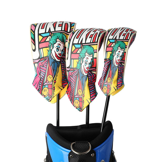 Golf waterproof wooden club cover embroidery protective cover swordfish cap club head cover No. 1 wooden ball head protective cap cover wooden club cover