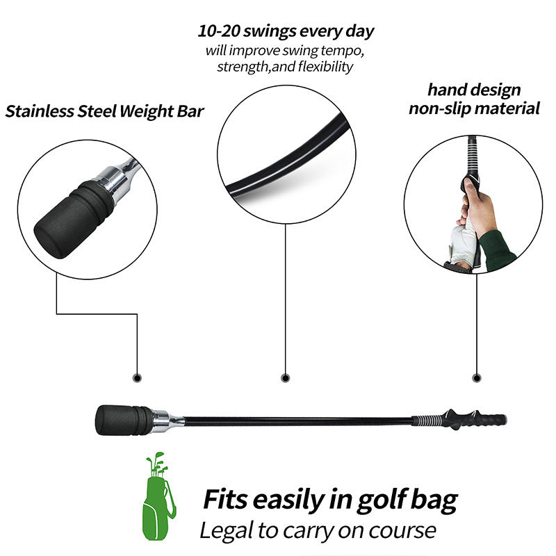Bestseller Golf Swing Trainer - Audible Practice Stick with Foam Cover