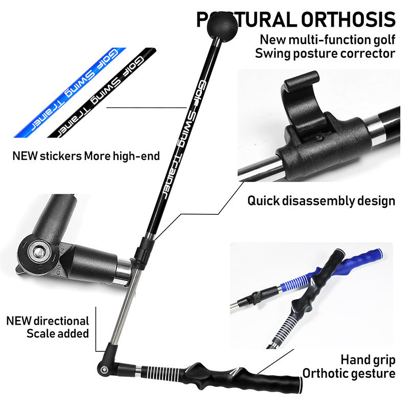 Custom Golf Swing Training Aid for Left & Right Hand Correction