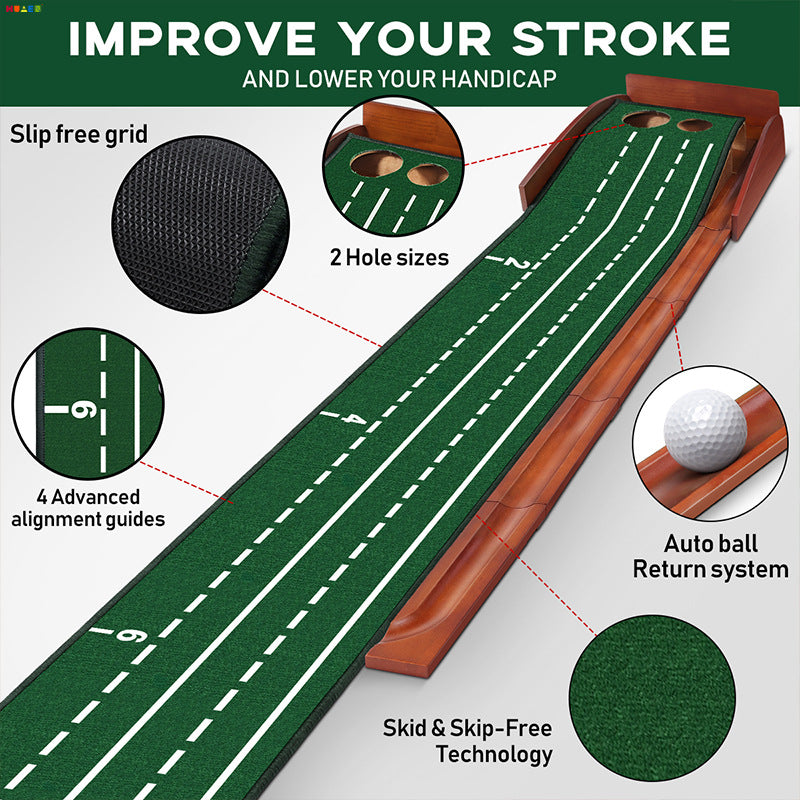 New Mini Putting Mat: Portable Indoor/Outdoor Golf Practice Green (In Stock, Manufacturer Direct)