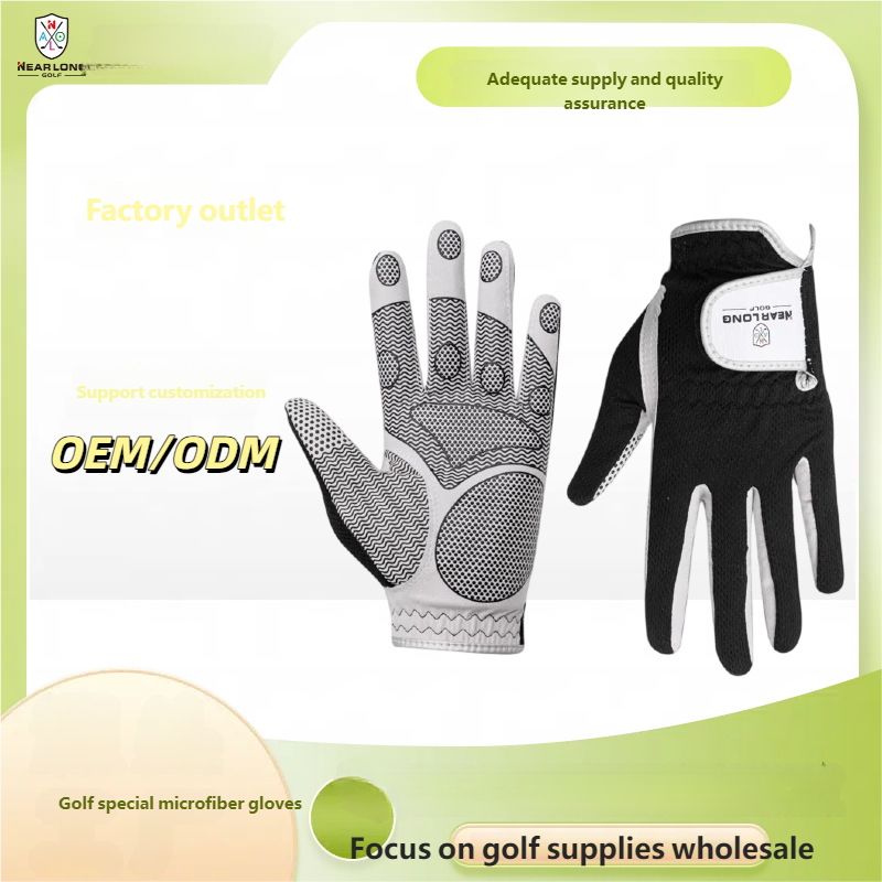 Men's Microfiber Golf Gloves - Durable, Slip-Resistant & Machine Washable