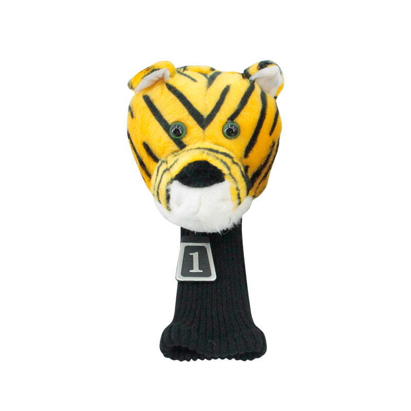 Funny golf club head cover, animal plush golf club head cover