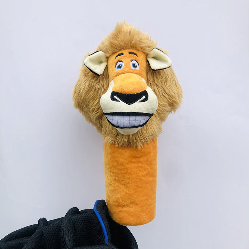 Funny golf club head cover, animal plush golf club head cover