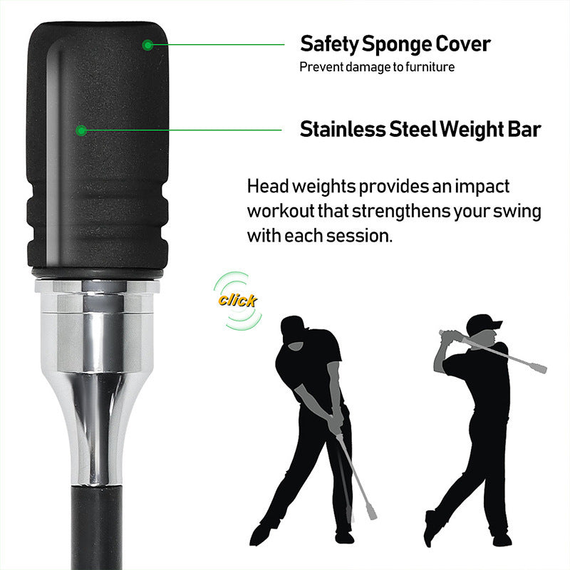Bestseller Golf Swing Trainer - Audible Practice Stick with Foam Cover
