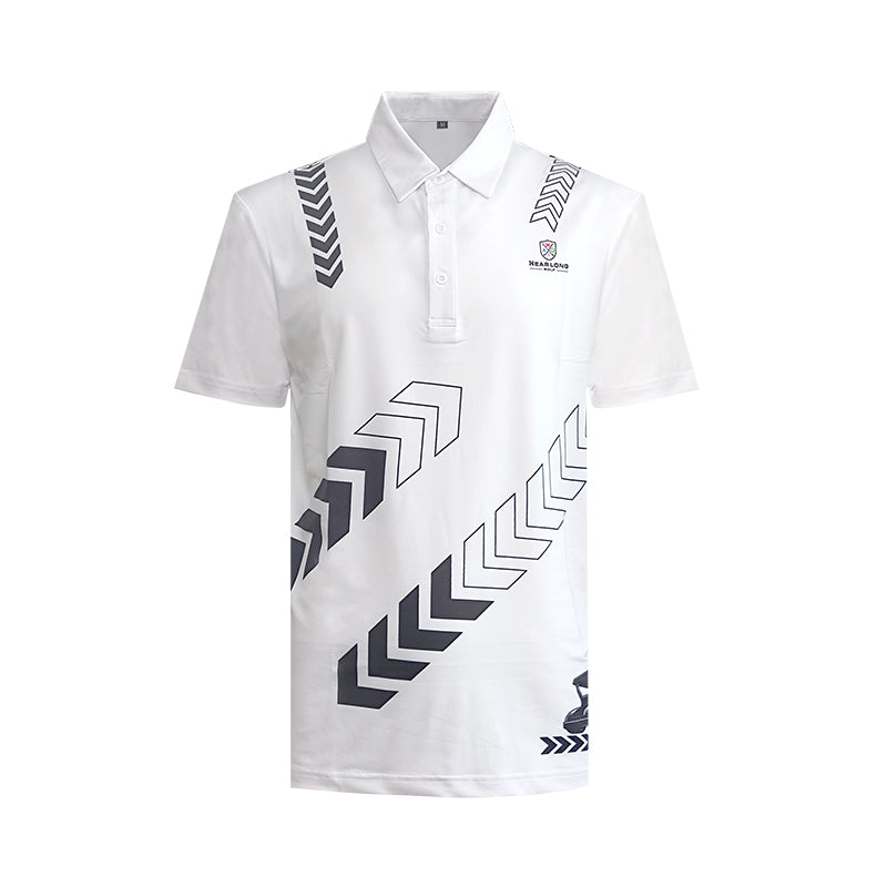 Men's Golf Polo Summer Short Sleeve T-Shirt Sports Golf Polo Shirt Quick Drying Sweating Elastic Breathable Sunscreen Top Golf Shirt Moisture Wicking Golf Polo