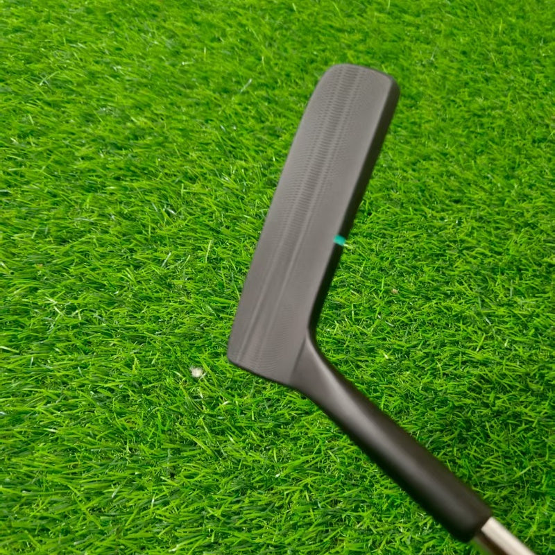 The small semi-circular golf push rod PUTTER features a portable, slip resistant, and lightweight design, allowing for high-precision bi-directional tapping into the hole