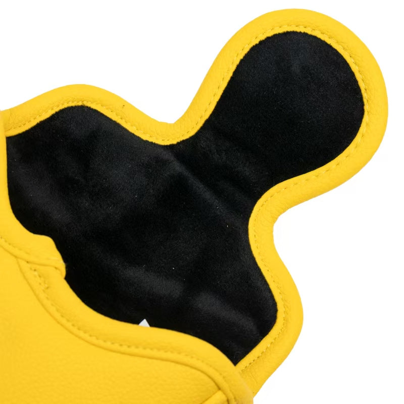 Golf putting rod cover, square semi-circular head cover, embroidered pattern, multiple options, waterproof magnetic suction opening and closing rod cover, golf cap cover