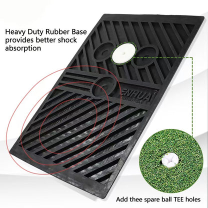 Golf Swing Practice Mat with Trajectory Tracking and Impact Recording - Original Manufacturer