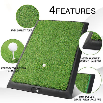 Golf Swing Practice Mat with Trajectory Tracking and Impact Recording - Original Manufacturer