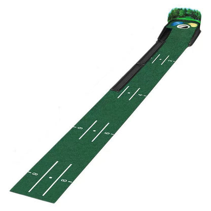 Golf sand hole push rod training device, practice tool, automatic indoor return ball, anti-skid green