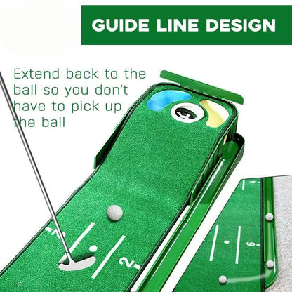 Best-Seller! Mini Putting Mat | Factory Stock • Portable Indoor/Outdoor Use • Compact Golf Putting Green Trainer • Direct from Manufacturer