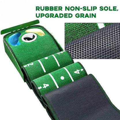 Best-Seller! Mini Putting Mat | Factory Stock • Portable Indoor/Outdoor Use • Compact Golf Putting Green Trainer • Direct from Manufacturer