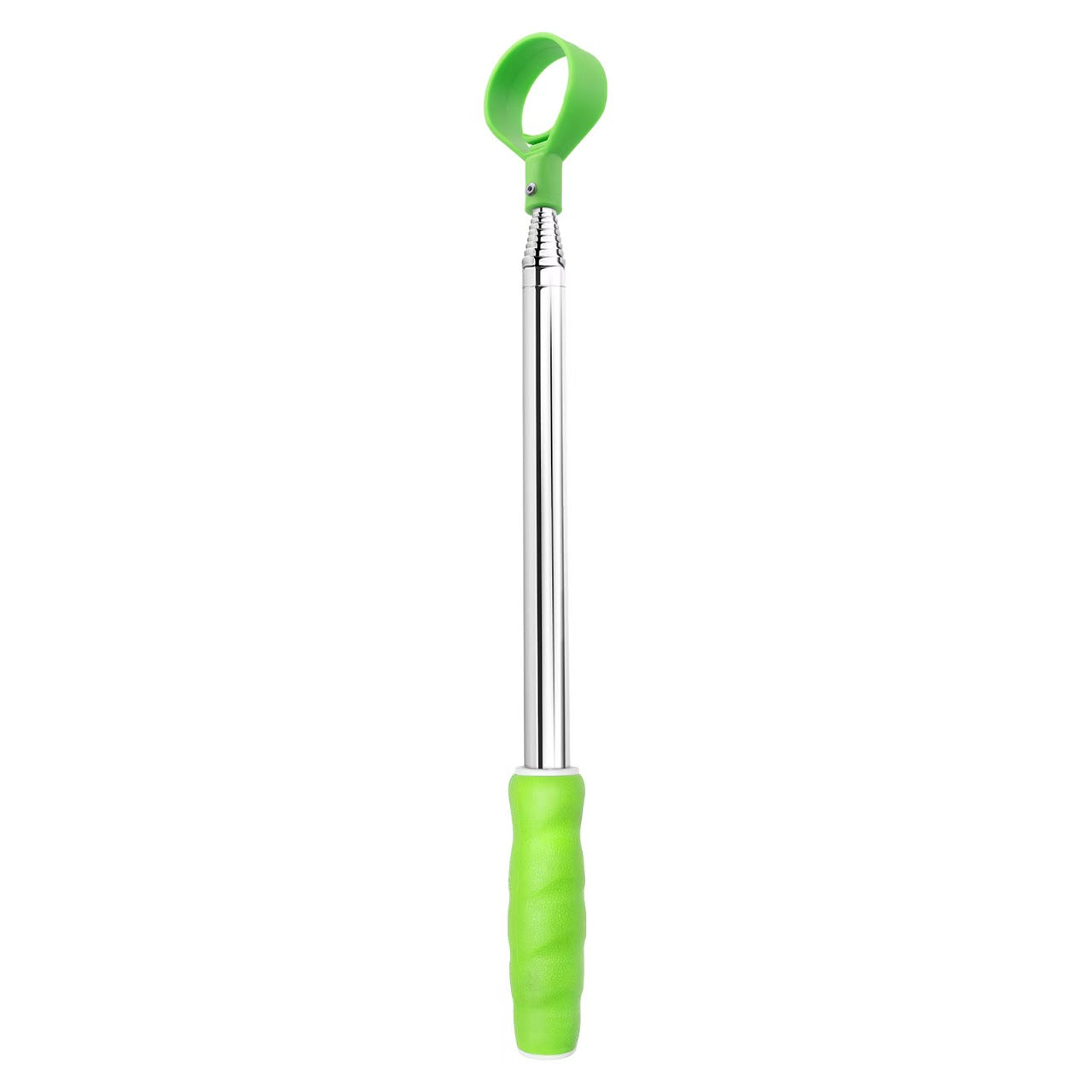 Golf Ball Retriever, White Cage with Blue-Yellow Grip (Factory Direct)
