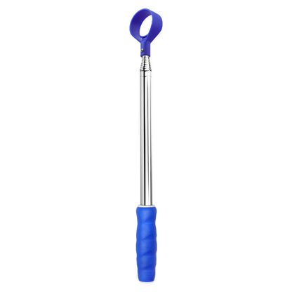 Golf Ball Retriever, White Cage with Blue-Yellow Grip (Factory Direct)