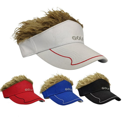 Golf winter wig baseball cap customized breathable duckbill cap golf sports equipment
