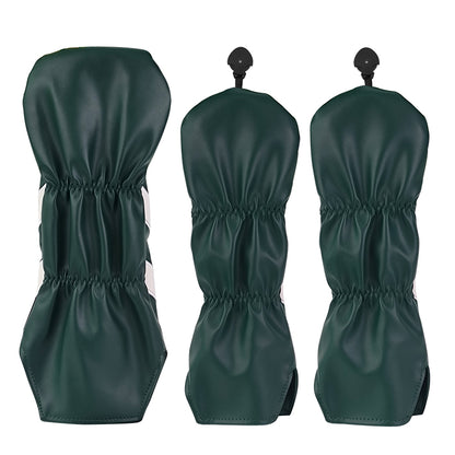Golf waterproof wooden pole cover embroidery protective cover unisex double layer full set of wooden pole cover outdoor sports golf equipment