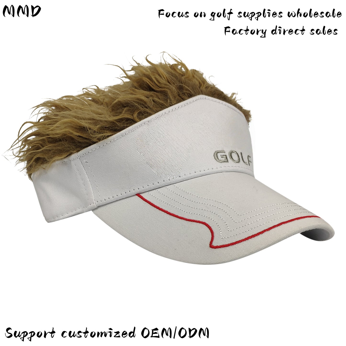 Golf winter wig baseball cap customized breathable duckbill cap golf sports equipment
