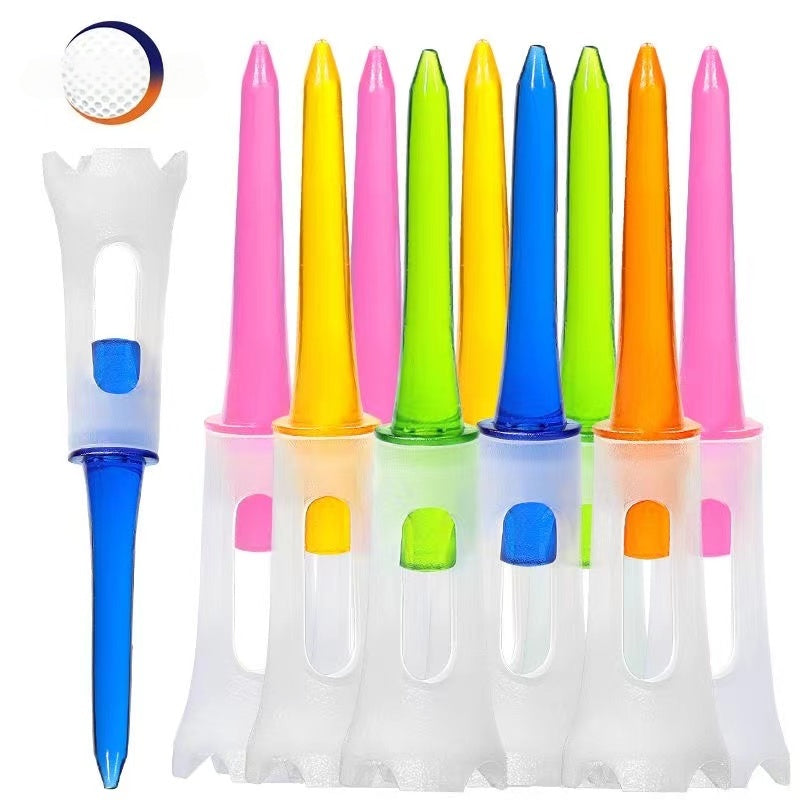 골프 리미티드 볼 컬럼, 소프트 헤드 더블 섹션 골프 플라스틱 볼 시트, 내구성 있는 볼 홀더