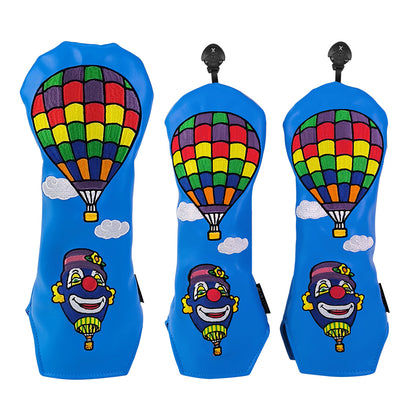 Golf waterproof wooden pole cover embroidery protective cover unisex double layer full set of wooden pole cover outdoor sports golf equipment