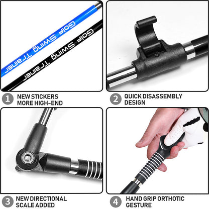 Custom Golf Swing Training Aid for Left & Right Hand Correction
