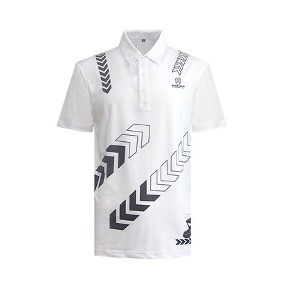Men's Golf Polo Summer Short Sleeve T-Shirt Sports Golf Polo Shirt Quick Drying Sweating Elastic Breathable Sunscreen Top Golf Shirt Moisture Wicking Golf Polo